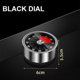 Stainless Steel Visual Timer Mechanical Kitchen Timer 60-Minutes Alarm Cooking Timer With Loud Alarm Magnetic Clock Timer