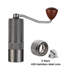 Portable Manual Coffee Bean Grinder High Quality CNC Stainless Precision Steel Core Bean Crusher Kitchen Supplies
