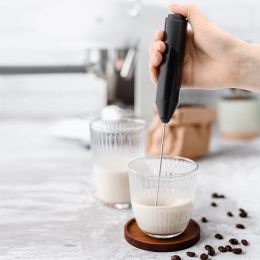 Home electric milk frother stirring handheld whisk portable whisk