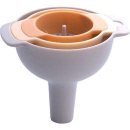 4-in-1 Funnel Plastic Multi-Purpose Large Diameter Filter Funnel Oil Funnel Kitchenware