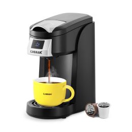 Upgraded Single-Serve Coffee Machine for Reusable Filter and Coffee Capsule