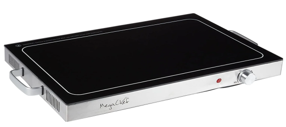 MegaChef Electric Warming Tray;  Food Warmer;  Hot Plate;  With Adjustable Temperature Control
