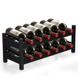 Kitchen Natural Bamboo Products Wine Rack Display Storage Holder  Shelf