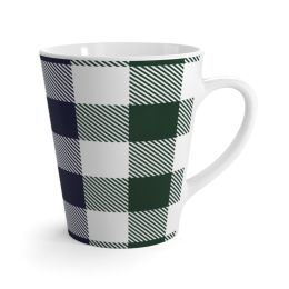 Grid Stripes Style Latte Mug